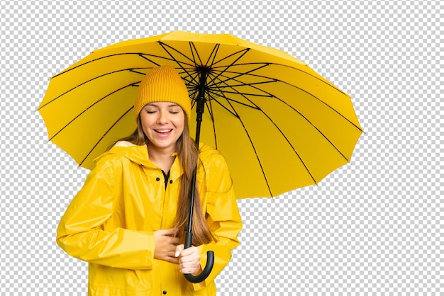 young blonde woman over isolated chroma key background