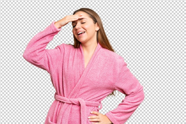 孤立したクロマキー背景の若い金の女性