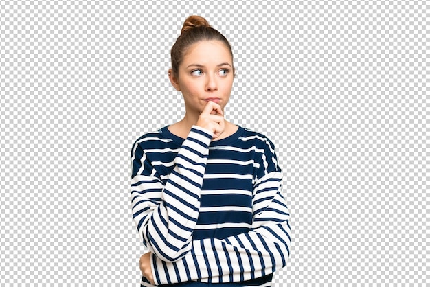 young handsome blonde man over isolated chroma key background