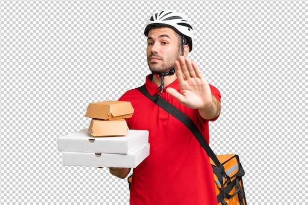 Young handsome caucasian man over isolated background