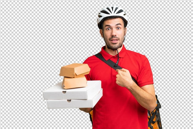 Young handsome caucasian man over isolated background