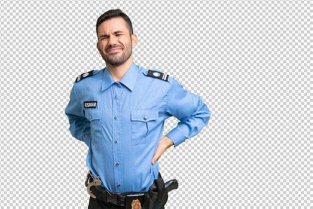 PSD young handsome caucasian man over isolated background