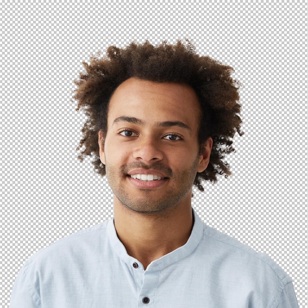 Young male posing isolated against blank studio wall