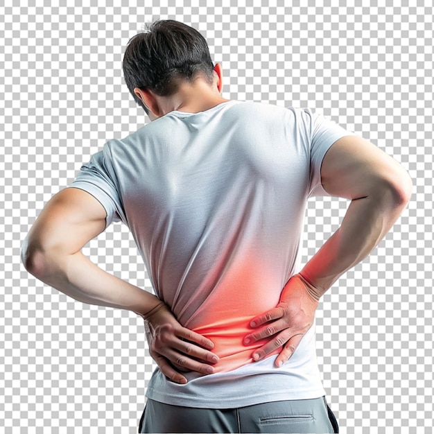 PSD a young man lower back pain