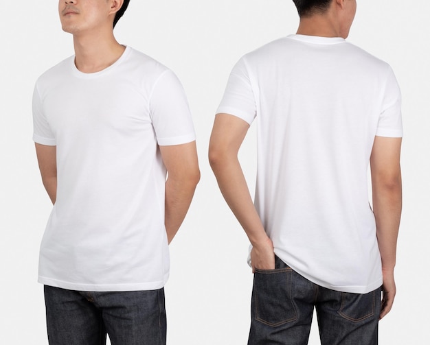 PSD young man in tshirt mockup psd template for your design