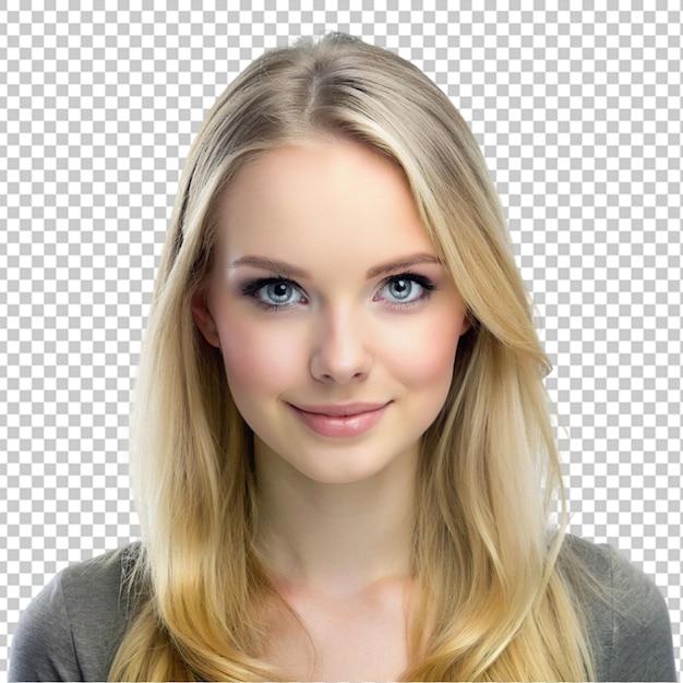 PSD young pretty blonde woman cute face