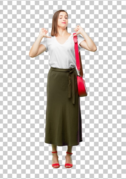 PSD young pretty and elegant woman cut out ready to place into your