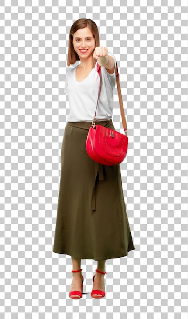young pretty and elegant woman cut out ready to place into your 