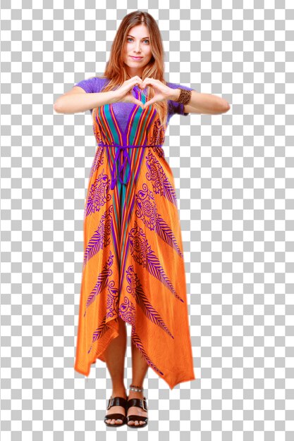 PSD young pretty girl full body cut out. ready to place in your desi