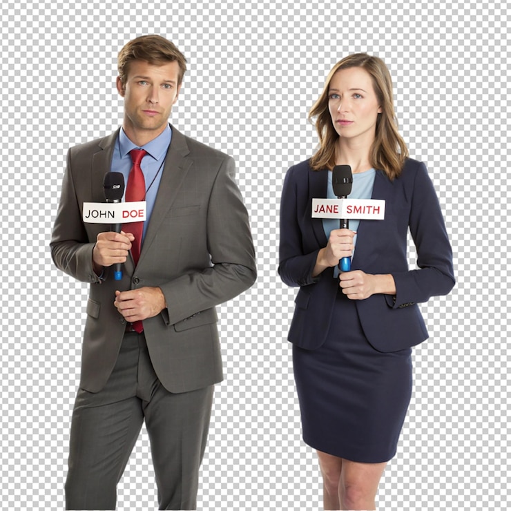 PSD young pretty uruguayan tv presenter over isolated background thinking an idea