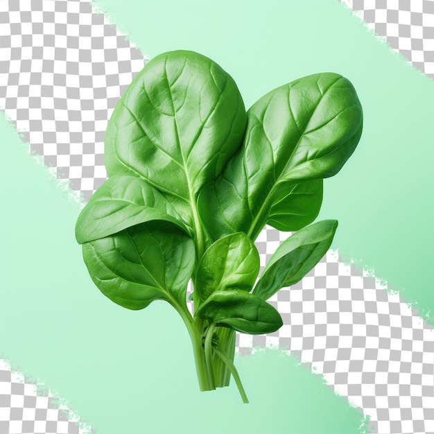 PSD young spinach foliage