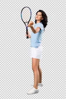 Donna giovane tennista