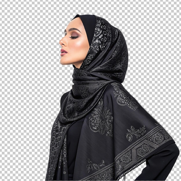 Young woman wearing hijab isolated