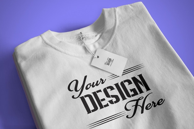 Premium PSD | Your design here awesome typography tshirt design