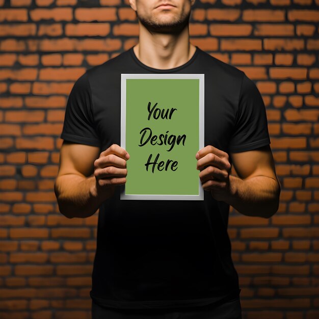 Your design here frame mockup premium psd