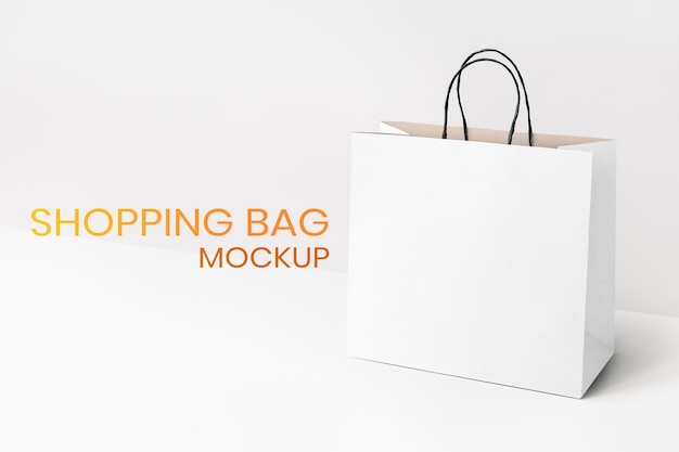 PSD your design here paper bag mockup