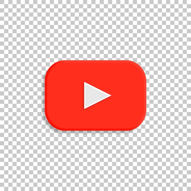 PSD icona 3d di youtube psd isolata