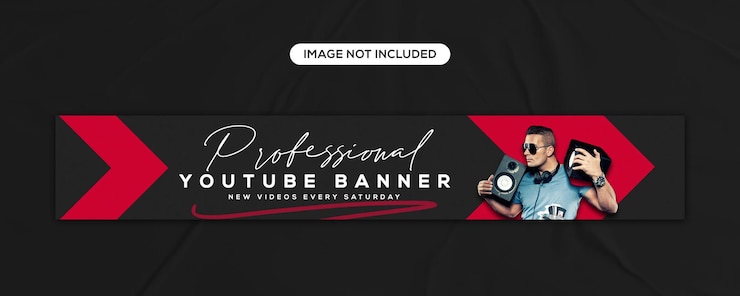 PSD youtube チャンネルのカバーアートデザインとlinkedin ヘッダーのソーシャルメディアのバナーテンプレート