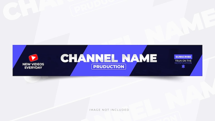 PSD youtube banner or cover design template