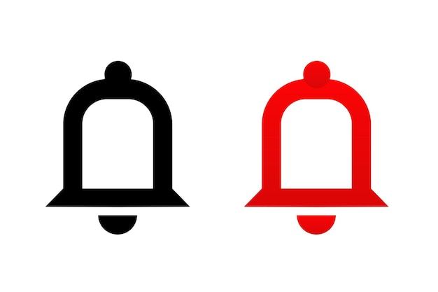 youtube belpictogram melding rood ontwerpsjabloon abonneer belpictogram