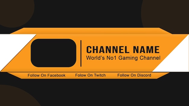 PSD youtube channel art template free