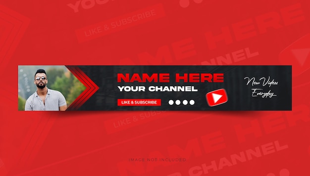 youtube channel banner or cover design