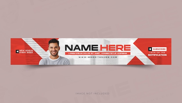 youtube channel banner or cover design