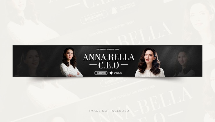 PSD youtube channel banner or cover template