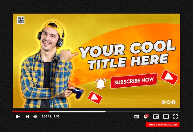 youtube channel thumbnail and web banner