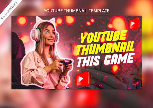 PSD youtube channel video thumbnail and web banner premium psd