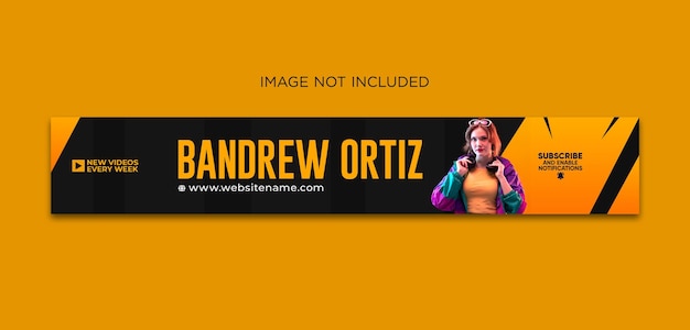 youtube cover and social media banner premium psd template