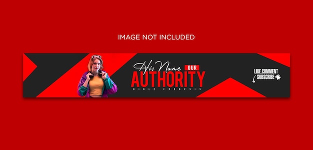 youtube cover and social media banner premium psd template