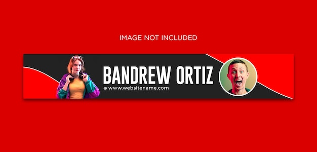 youtube cover and social media banner premium psd template
