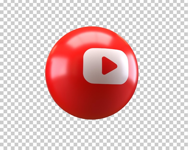 Youtube-logo 3d-cirkelstijl