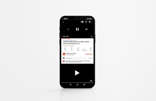 Youtube op mobiele telefoonmodel