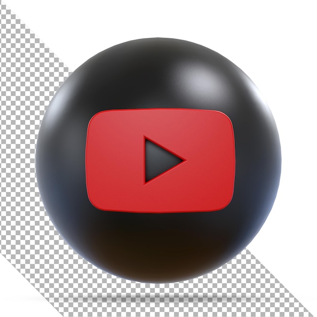 Youtube-pictogram sociale media 3d-ballonnen