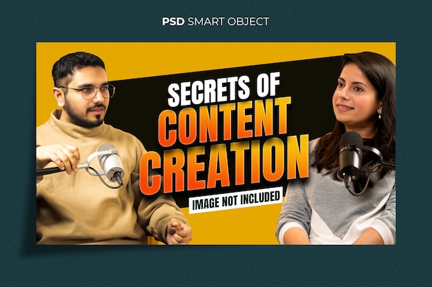 youtube podcast creative thumbnail design