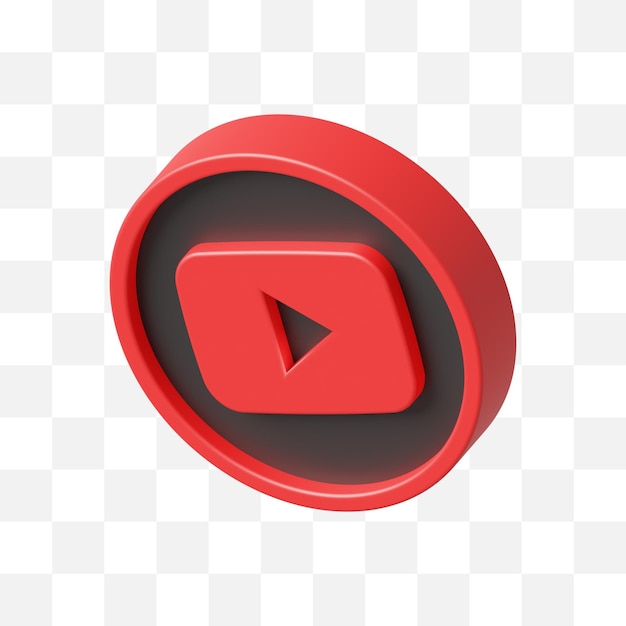 Youtube sociale media icoon 3d