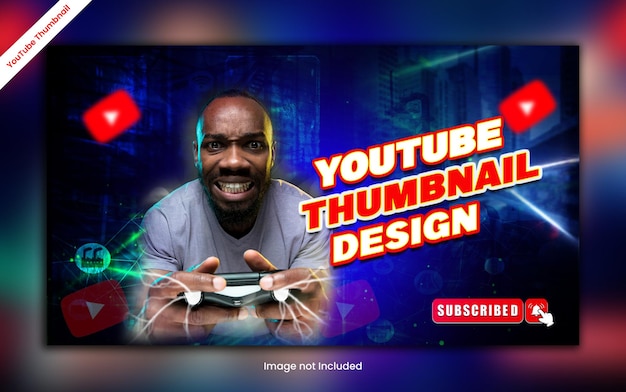 PSD youtube thumbnail design psd template