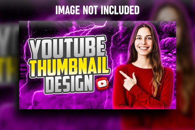 PSD youtube thumbnail post template