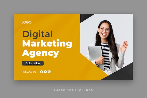 youtube thumbnail template for business