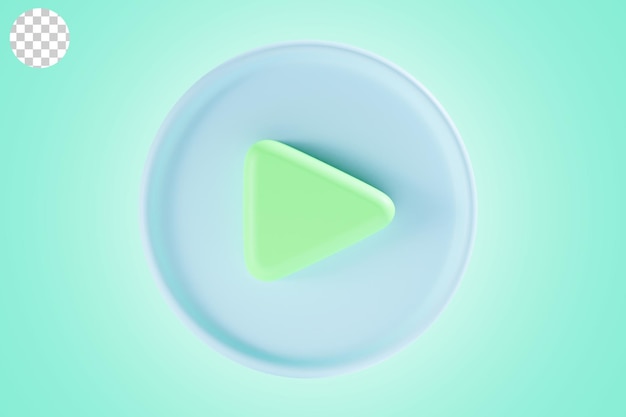 Youtube video icon with blue green theme