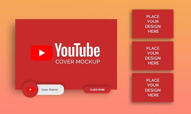 YouTube video mockup