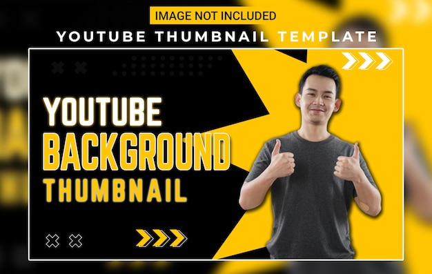 youtube video thumbnail design template fully editable for all type of video psd file