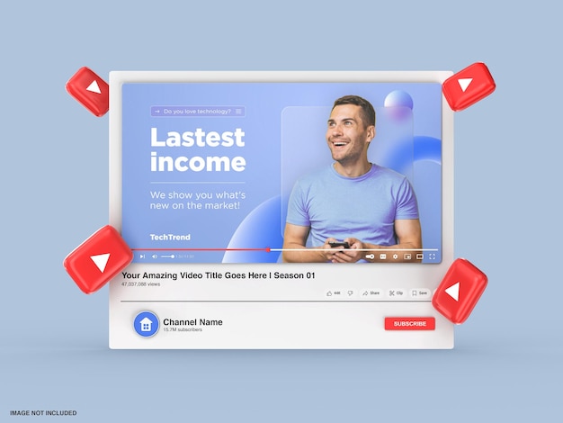 youtube video thumbnail mockup