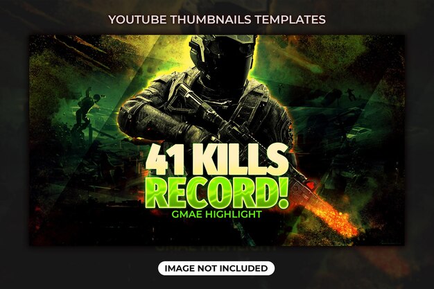 Youtube video thumbnail or web banner template design