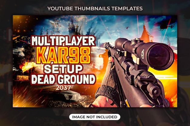 Youtube video thumbnail or web banner template design