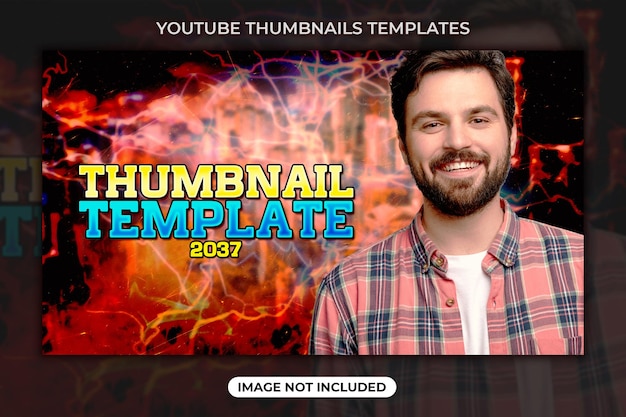 Youtube video thumbnail or web banner template design