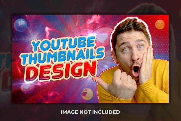 Youtube video thumbnail or web banner template design