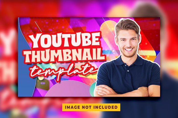 PSD miniatura del video di youtube o modello di banner web psd